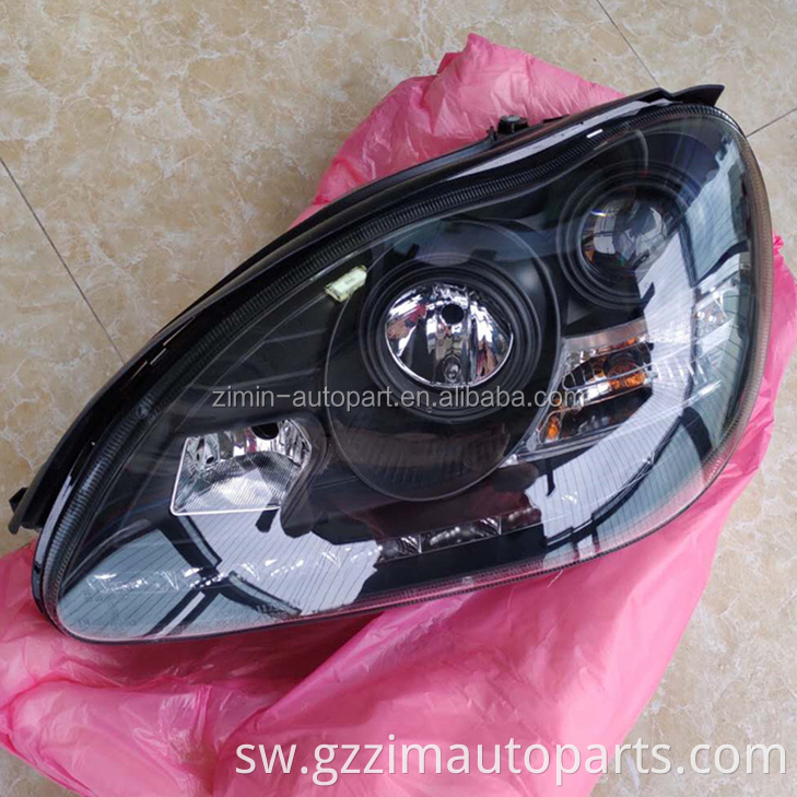 Uuzaji wa moto W220 S280 S320 S500 S600 Kichwa cha taa ya kichwa taa ya taa 1998 hadi 05 aina nyeusi